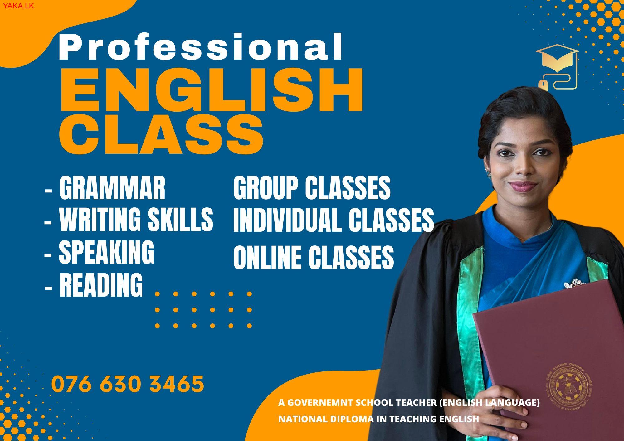 English Class - Grade 1 to 11