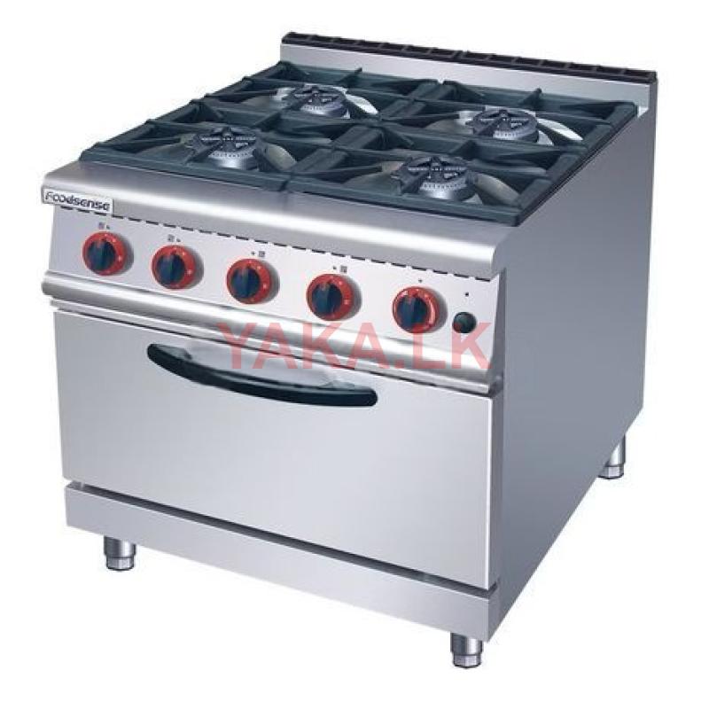 Burner with oven