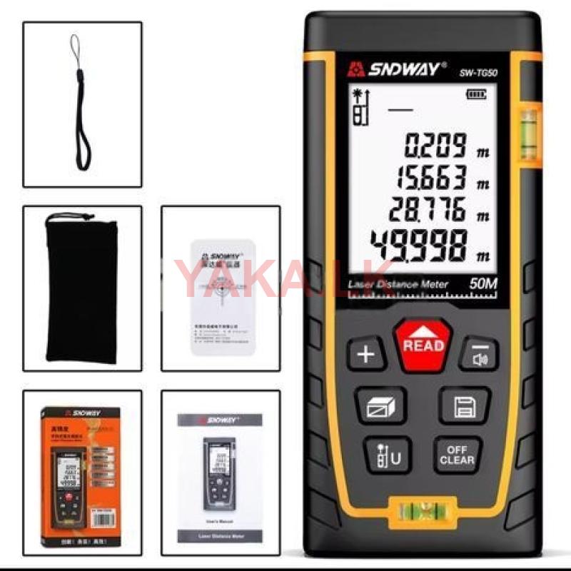 Distance Meter / Laser Tape 50 \ 165ft Digital Measuring new
