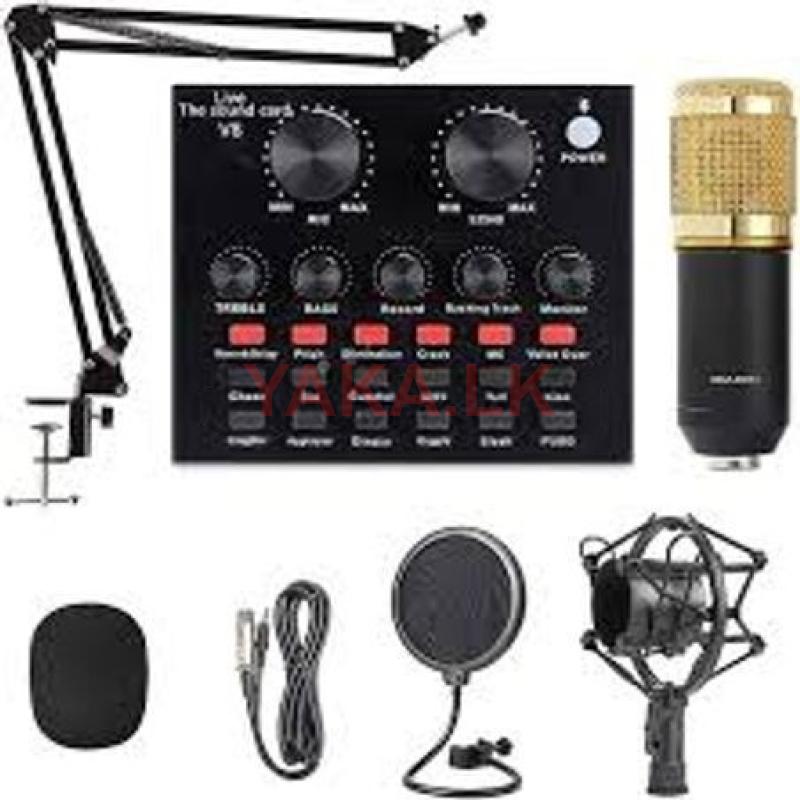 Bm800 Condenser Microphone with V8 Sound Card