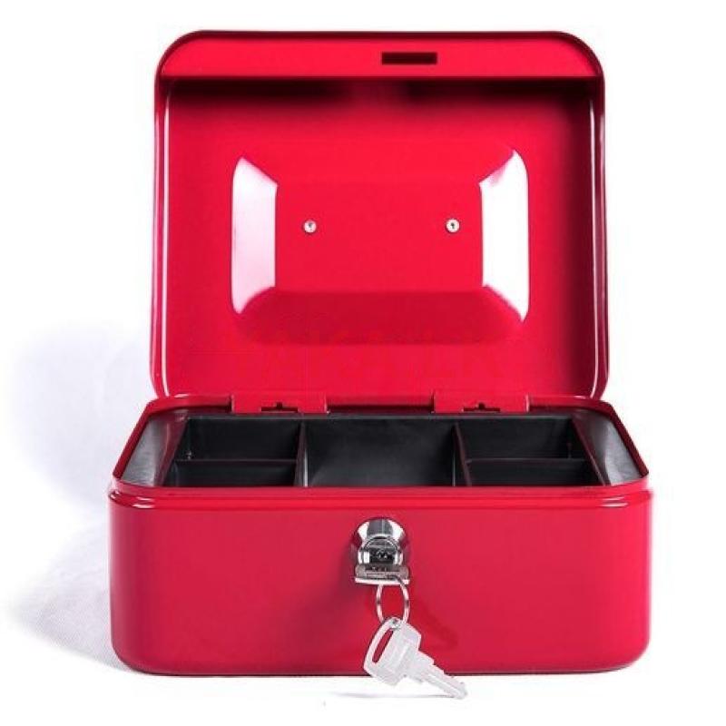 6 Inch Safe Petty Cash Boxes With Mechanical Lock - Any Color