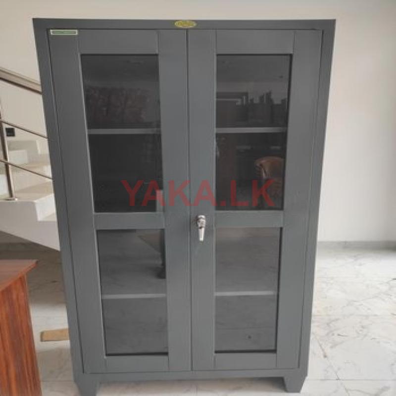 No.1 Finishing 6x3 Steel Glass Office Cupboard (E4)