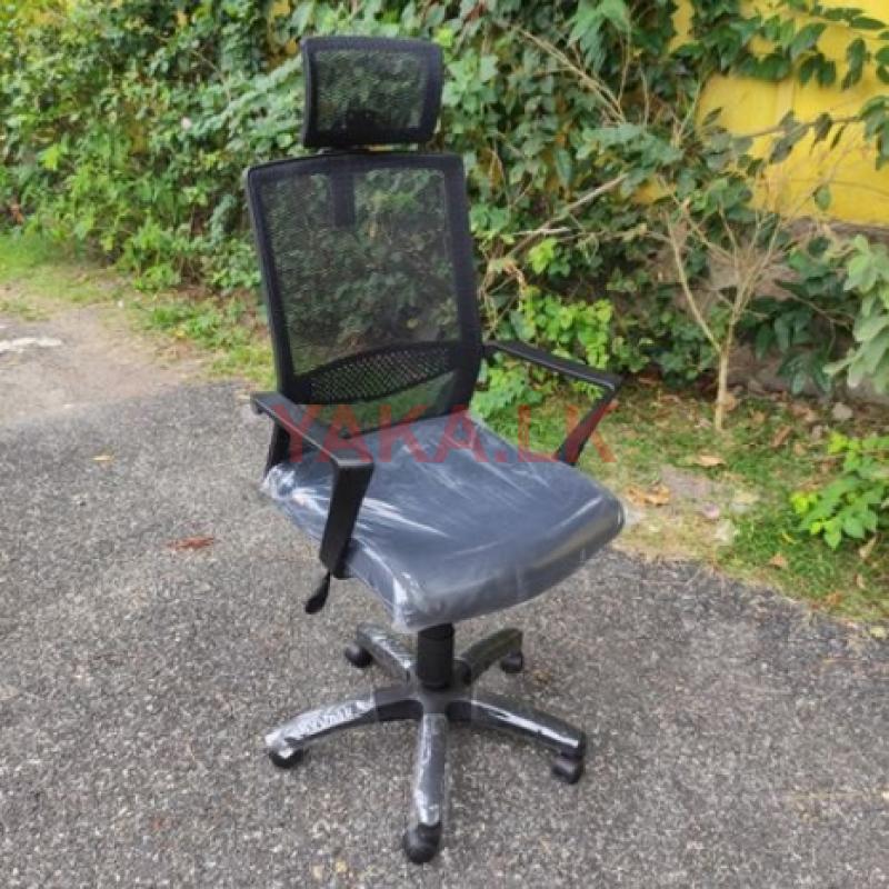 ECH008 Blk Head Rest Office Chair