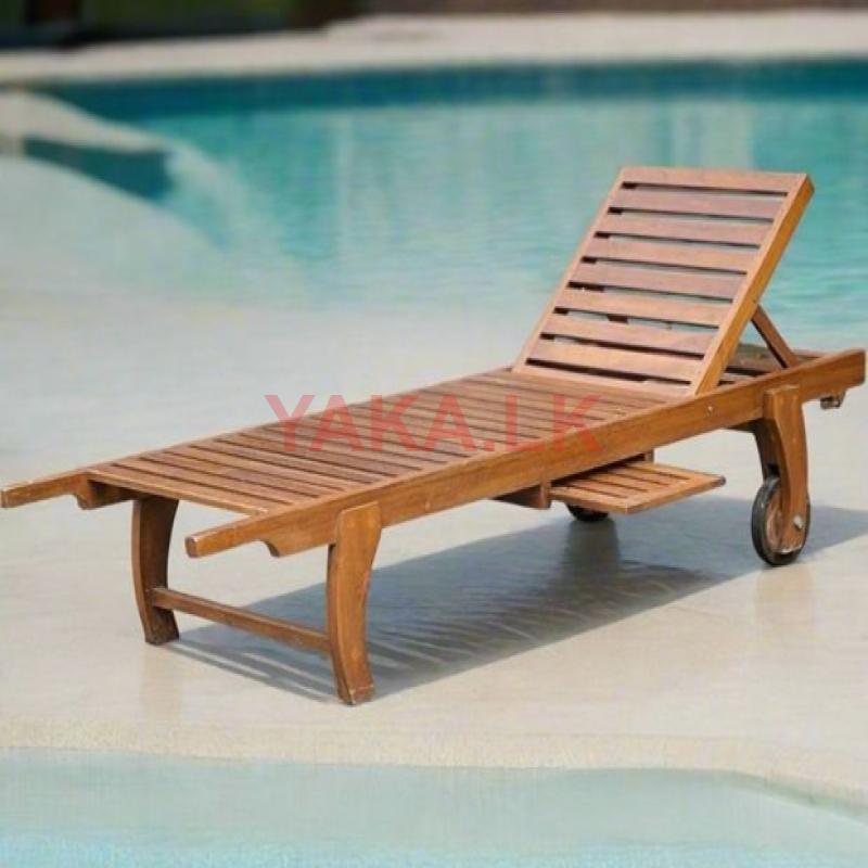 Teak/Rattan Sunbeds
