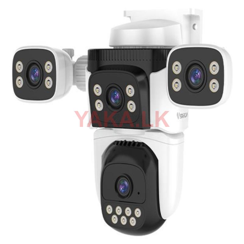 2K 4G SIM 4 lens human tracking colorvu audio siren cctv cameras CG621FR