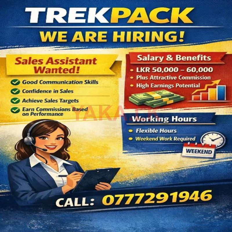 Sales Assistant for a Bag Shop in Dehiwela