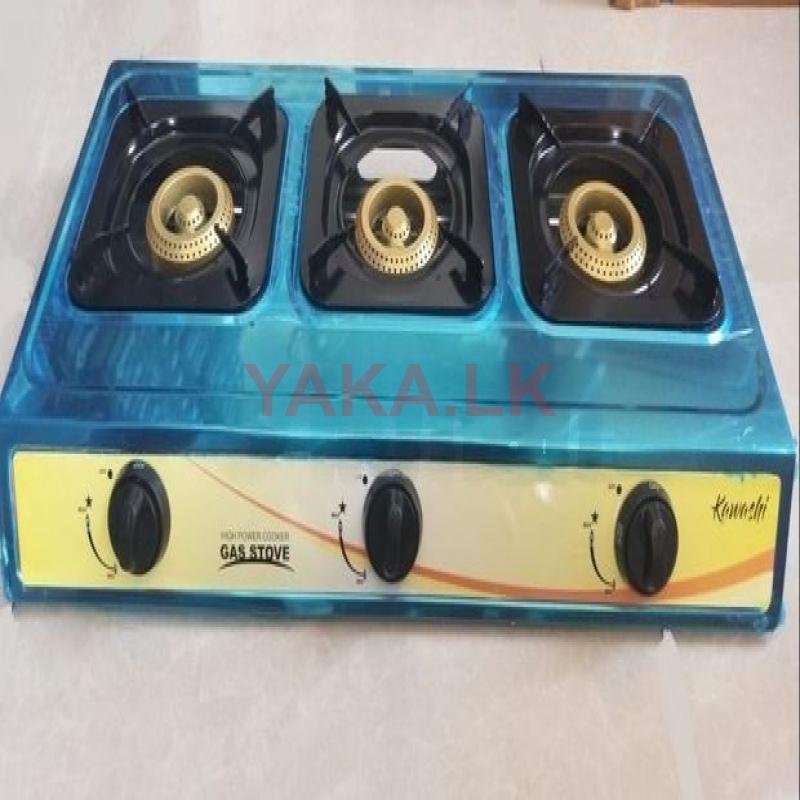 KAWASHI 3 BURNER GAS COOKER - HWGC84