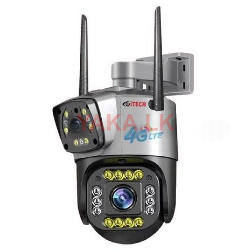 4G Sim Card CCTV Outdoor Night Vision Dual Lens Camera Installation