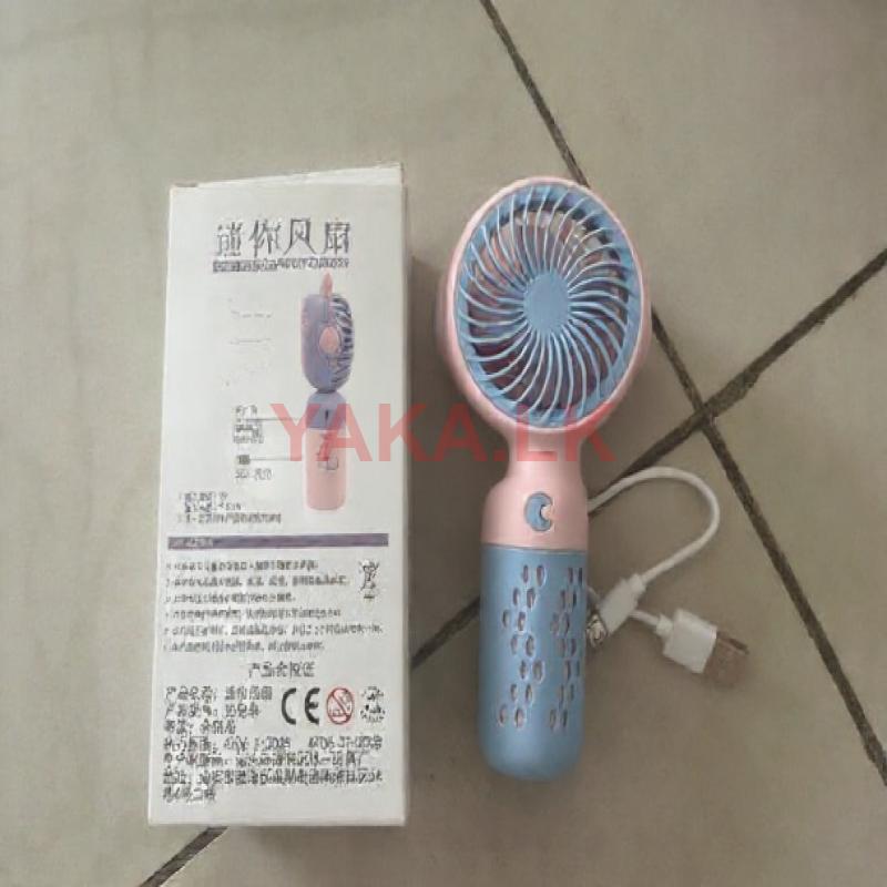Mini Handheld Fan (Like New) — 3 Speeds/ USB Rechargeable