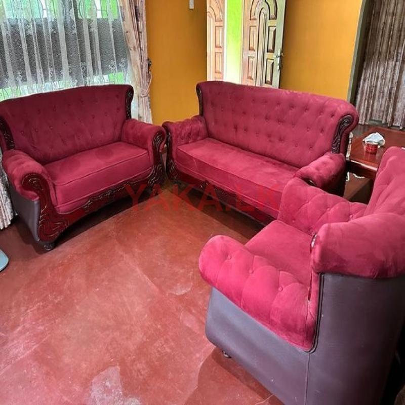 Damro 3+2+1 Fabric Sofa Set with Coffee Table