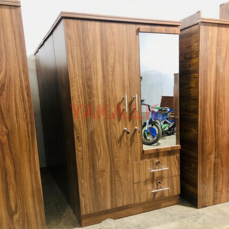 New 2 Door Melamine Wardrobes with Mirror.