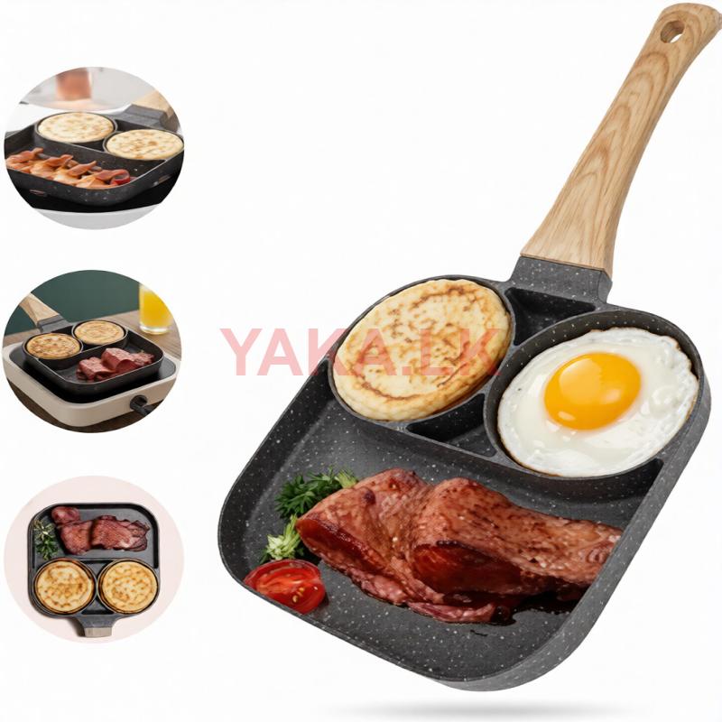 2 Hole Grill Fryer Pan - High Quality-