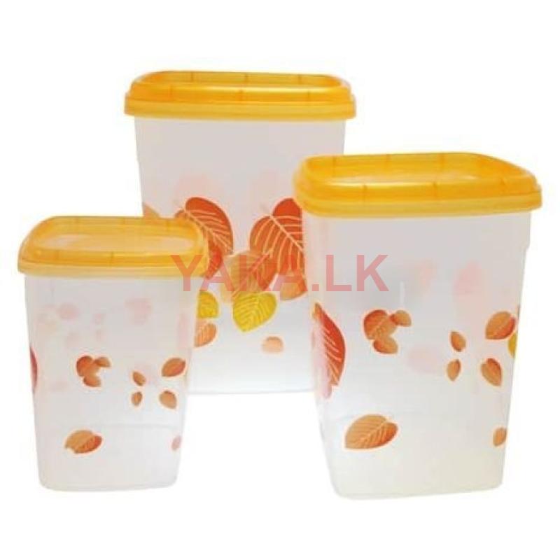 3 pcs Plastic Storage Canister